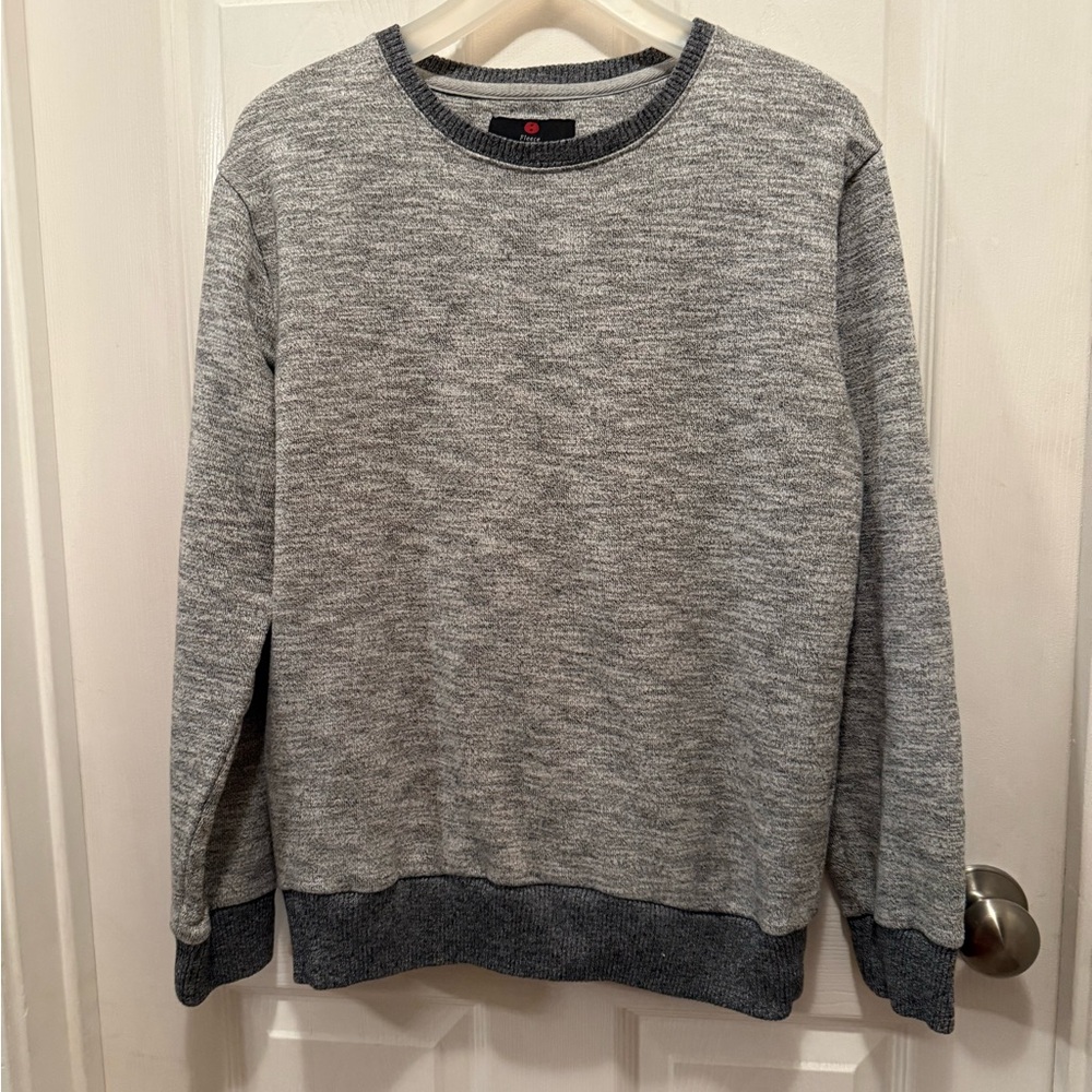 Fleece Collection Heathered gray men’s sweatshirt size Large